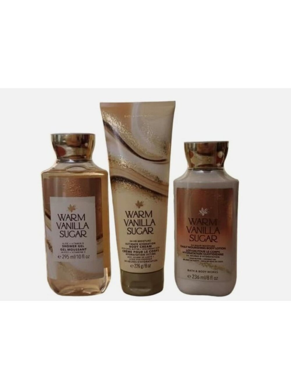 Warm Vanilla Sugar Full Size Set - Shower Gel, Body Lotion & Cream Trio